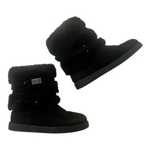 Guess Alaina Vegan Shearling Cuff Boots